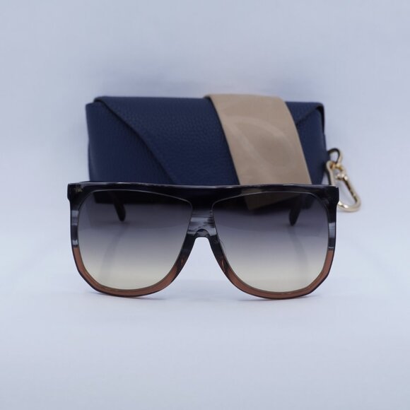 Loewe LW40001F 20B Filipa Square Sunglasses – Transparent Grey\\Gradient Smoke main image 10